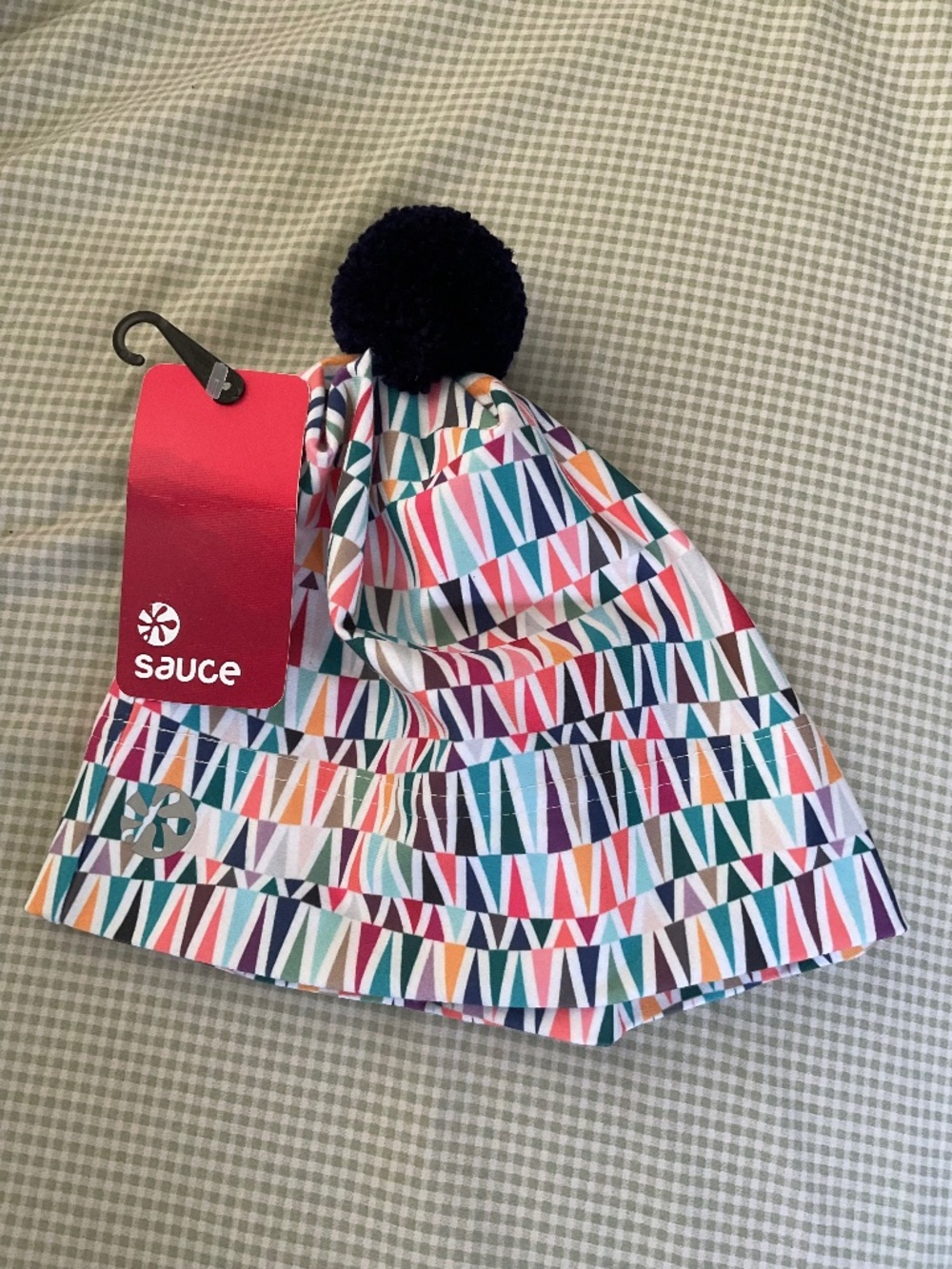 SAUCE SWIFT TOQUE HAT TRIANGLES MED/LARGE NWT